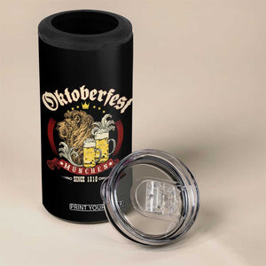 Oktoberfest Munchen 4 in 1 Can Cooler Tumbler Munich Since 1810 Bavarian Lion and Beer TS02 Print Your Wear