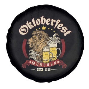 Oktoberfest Munchen Spare Tire Cover Munich Since 1810 Bavarian Lion and Beer TS02 Print Your Wear