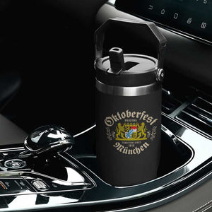 Oktoberfest Munchen Since 1810 Flip Straw Tumbler Original Tradition Bavarian Coat of Arms Heritage Festival TS02 Print Your Wear