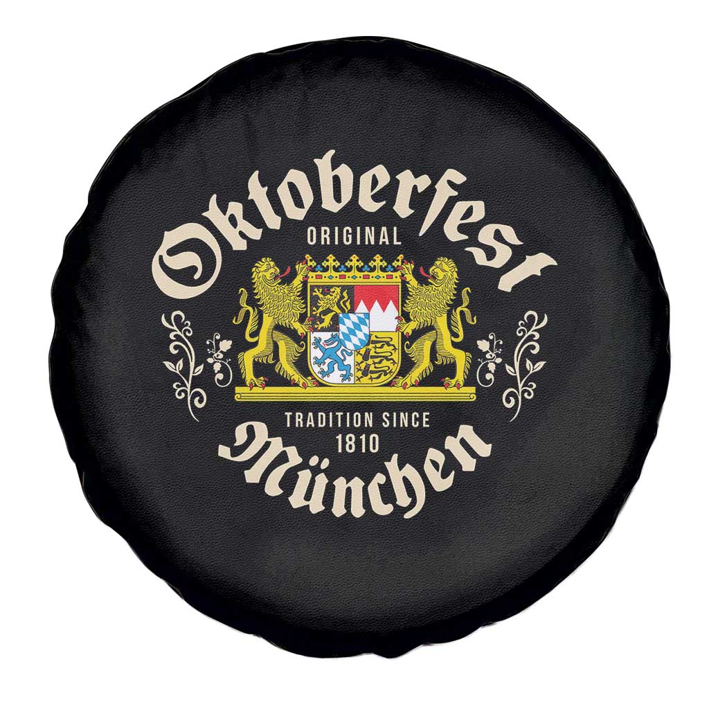 Oktoberfest Munchen Since 1810 Spare Tire Cover Original Tradition Bavarian Coat of Arms Heritage Festival TS02 Print Your Wear
