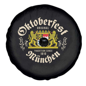Oktoberfest Munchen Since 1810 Spare Tire Cover Original Tradition Bavarian Coat of Arms Heritage Festival TS02 Print Your Wear