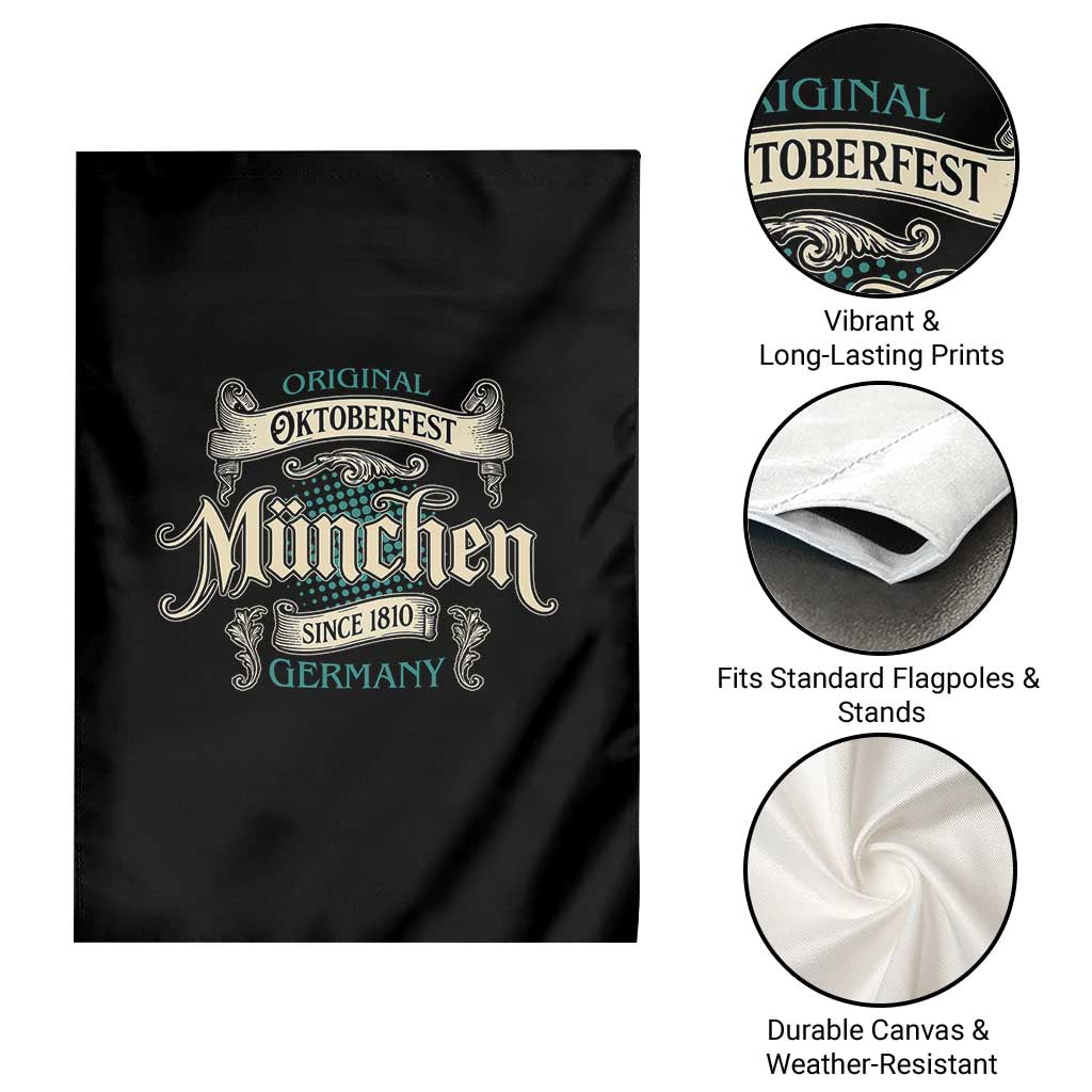 Original Oktoberfest Munchen Germany Garden Flag Vintage Bavarian Festival Since 1810 TS02 Print Your Wear