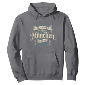 Original Oktoberfest Munchen Germany Hoodie Vintage Bavarian Festival Since 1810 TS02 Charcoal Print Your Wear