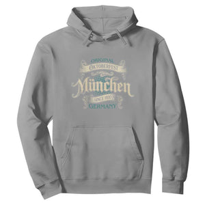 Original Oktoberfest Munchen Germany Hoodie Vintage Bavarian Festival Since 1810 TS02 Sport Gray Print Your Wear