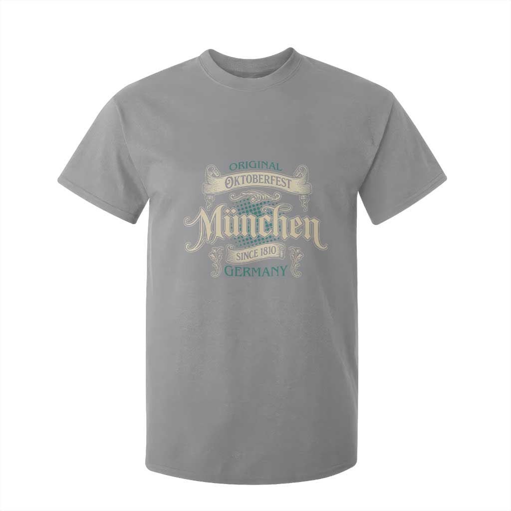 Original Oktoberfest Munchen Germany T Shirt For Kid Vintage Bavarian Festival Since 1810 TS02 Sport Gray Print Your Wear