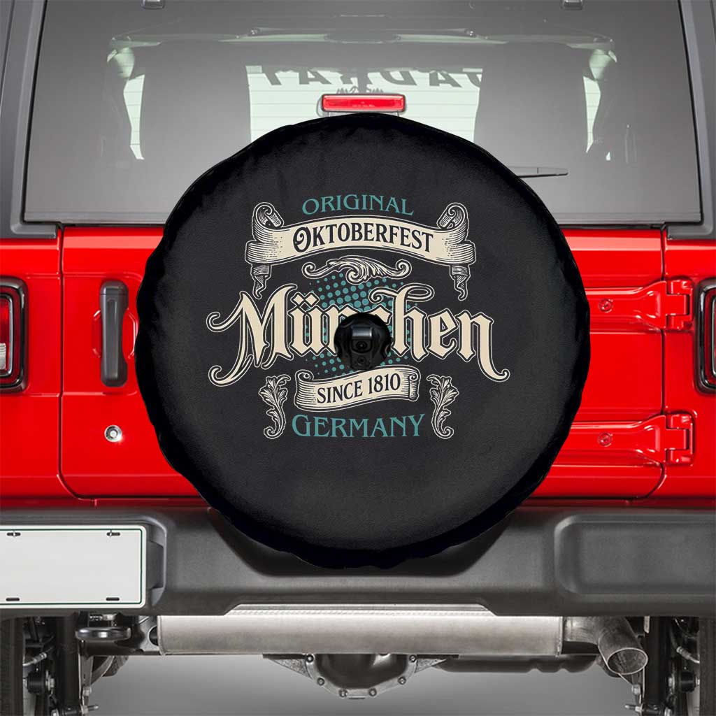 Original Oktoberfest Munchen Germany Spare Tire Cover Vintage Bavarian Festival Since 1810 TS02 Black Print Your Wear