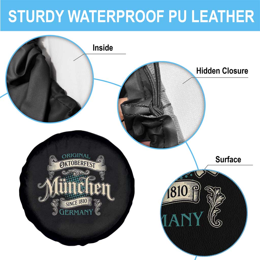 Original Oktoberfest Munchen Germany Spare Tire Cover Vintage Bavarian Festival Since 1810 TS02 Print Your Wear