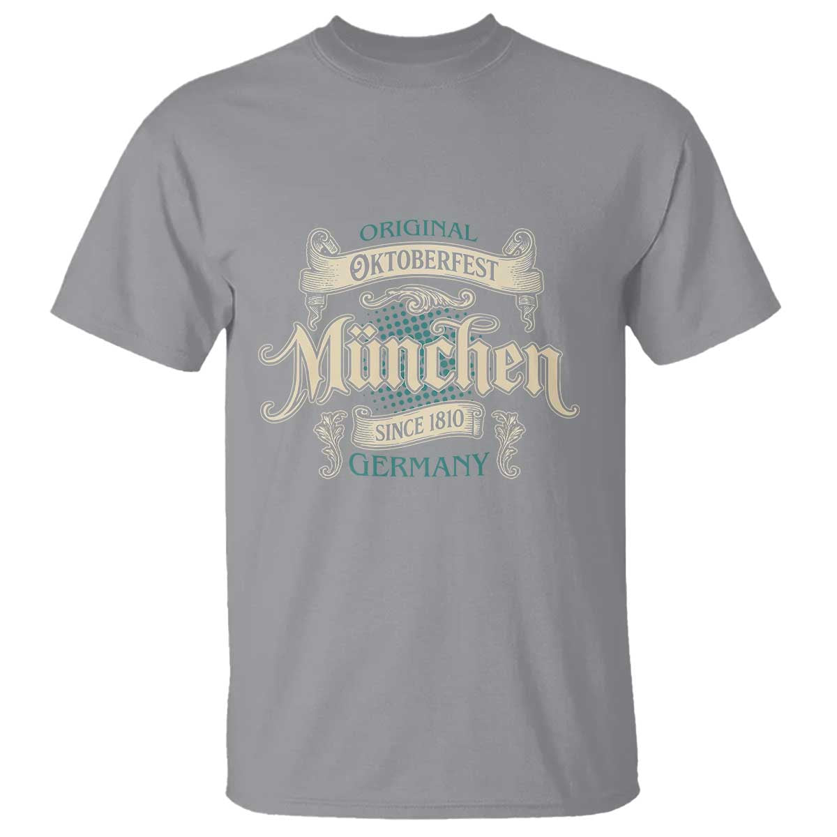 Original Oktoberfest Munchen Germany T Shirt Vintage Bavarian Festival Since 1810 TS02 Sport Gray Print Your Wear