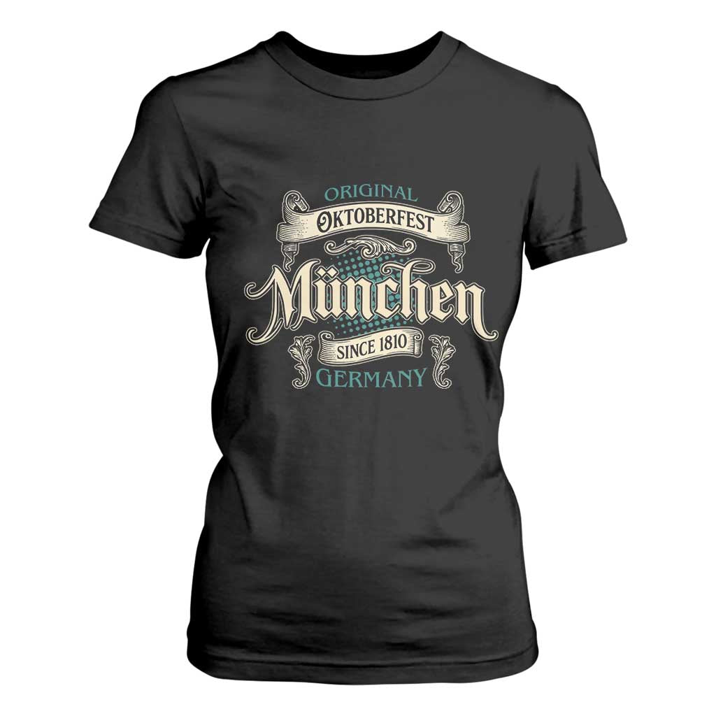 Original Oktoberfest Munchen Germany T Shirt For Women Vintage Bavarian Festival Since 1810 TS02 Black Print Your Wear