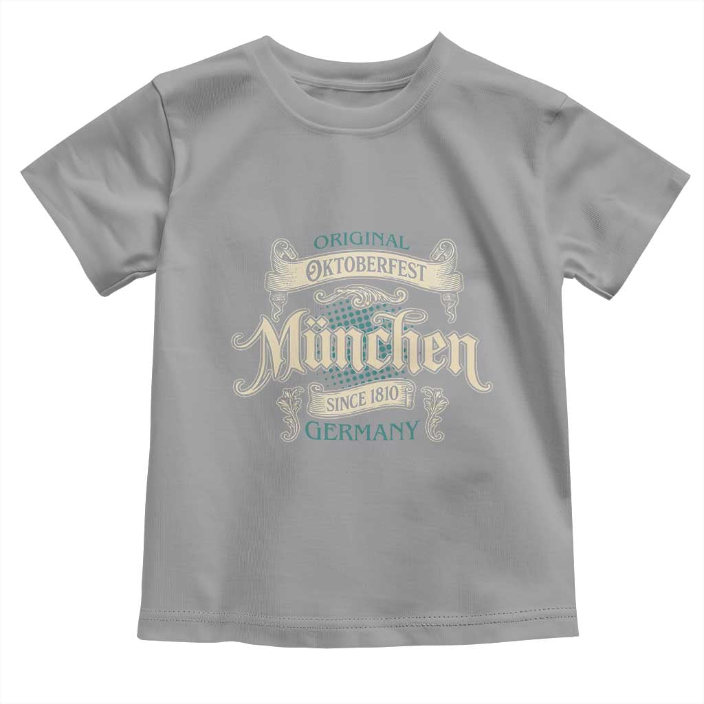 Original Oktoberfest Munchen Germany Toddler T Shirt Vintage Bavarian Festival Since 1810 TS02 Sport Gray Print Your Wear