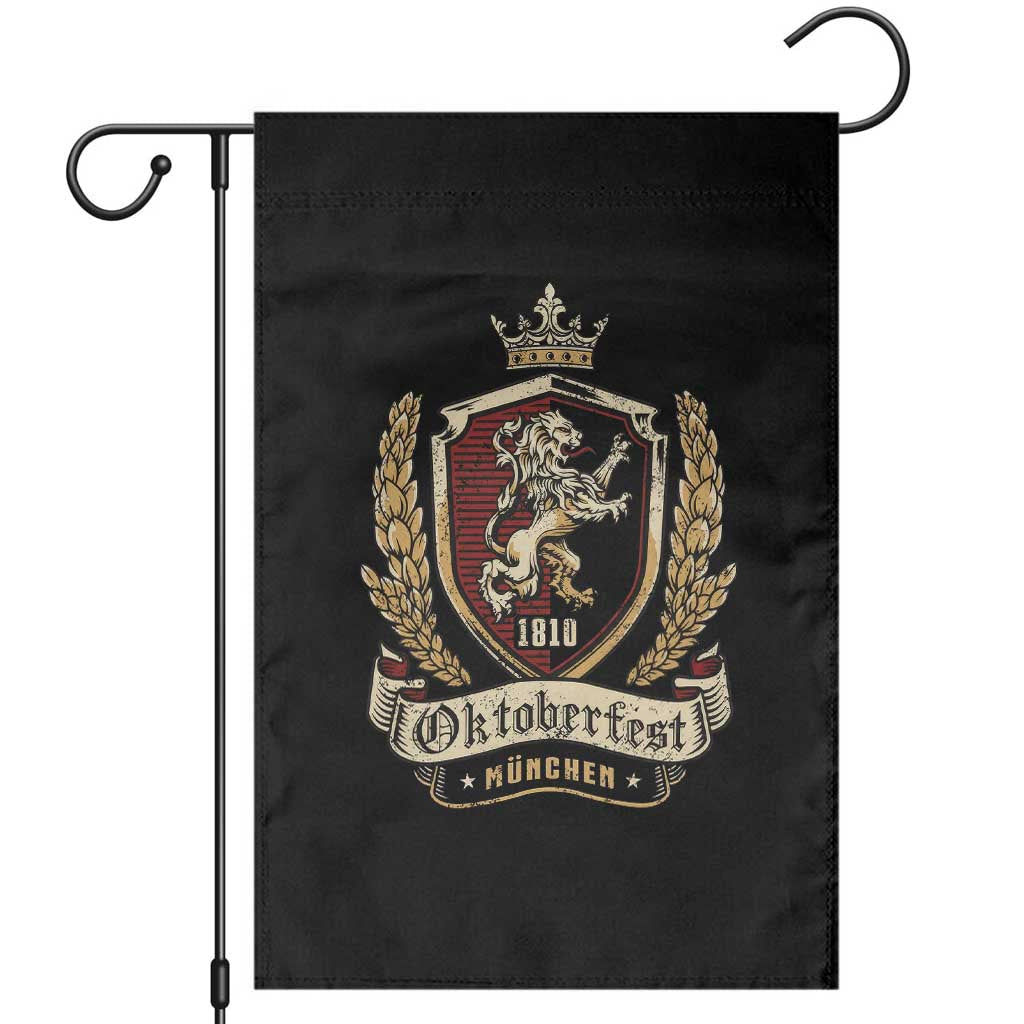 Oktoberfest Munchen Lion Crest Garden Flag Classic Bavarian Festival TS02 Black Print Your Wear