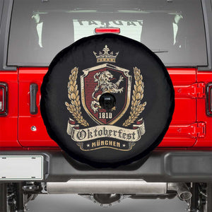 Oktoberfest Munchen Lion Crest Spare Tire Cover Classic Bavarian Festival TS02 Black Print Your Wear