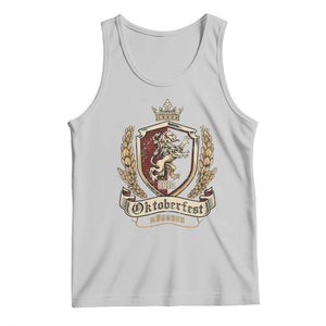 Oktoberfest Munchen Lion Crest Tank Top Classic Bavarian Festival TS02 Ash Print Your Wear