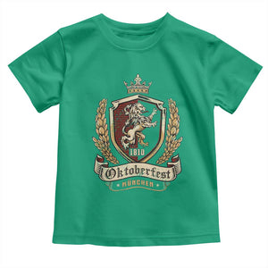 Oktoberfest Munchen Lion Crest Toddler T Shirt Classic Bavarian Festival TS02 Irish Green Print Your Wear