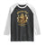 Oktoberfest Munchen Roaring Lion Raglan Shirt Since 1810 Crown and Beer Weapon TS02 Black White Print Your Wear