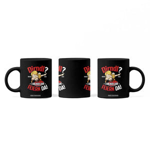 Funny Oktoberfest Dab Girl Coffee Mug Dirndl I Bin Nur Zum Feiern Da Party TS02 Print Your Wear