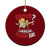 Funny Oktoberfest Dab Girl Ceramic Ornament Dirndl I Bin Nur Zum Feiern Da Party TS02 1pc Red Print Your Wear