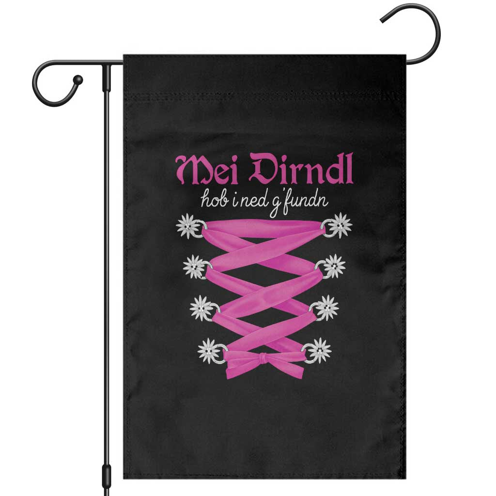 Funny Oktoberfest Corset in Pink Garden Flag I Have Not Found My Dirndl TS02 Black Print Your Wear