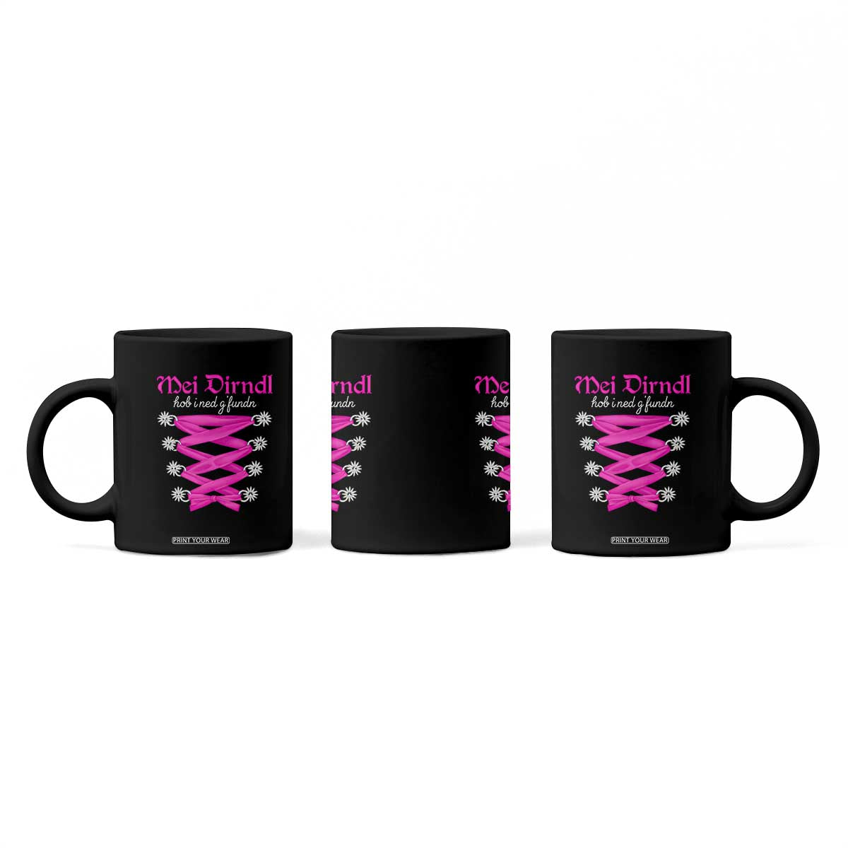 Funny Oktoberfest Corset in Pink Coffee Mug I Have Not Found My Dirndl TS02 Print Your Wear