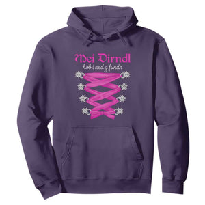 Funny Oktoberfest Corset in Pink Hoodie I Have Not Found My Dirndl TS02 Purple Print Your Wear