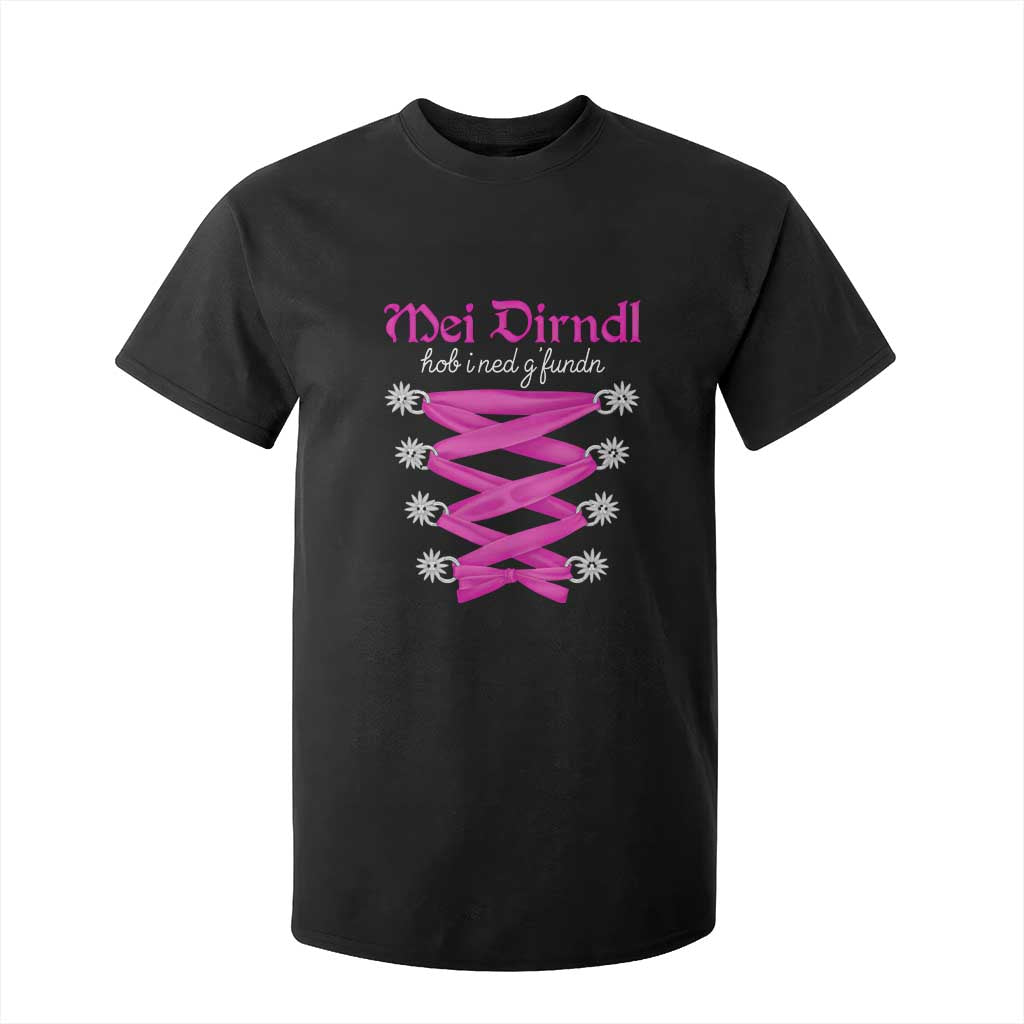 Funny Oktoberfest Corset in Pink T Shirt For Kid I Have Not Found My Dirndl TS02 Black Print Your Wear