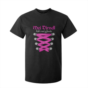 Funny Oktoberfest Corset in Pink T Shirt For Kid I Have Not Found My Dirndl TS02 Black Print Your Wear