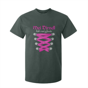 Funny Oktoberfest Corset in Pink T Shirt For Kid I Have Not Found My Dirndl TS02 Dark Forest Green Print Your Wear