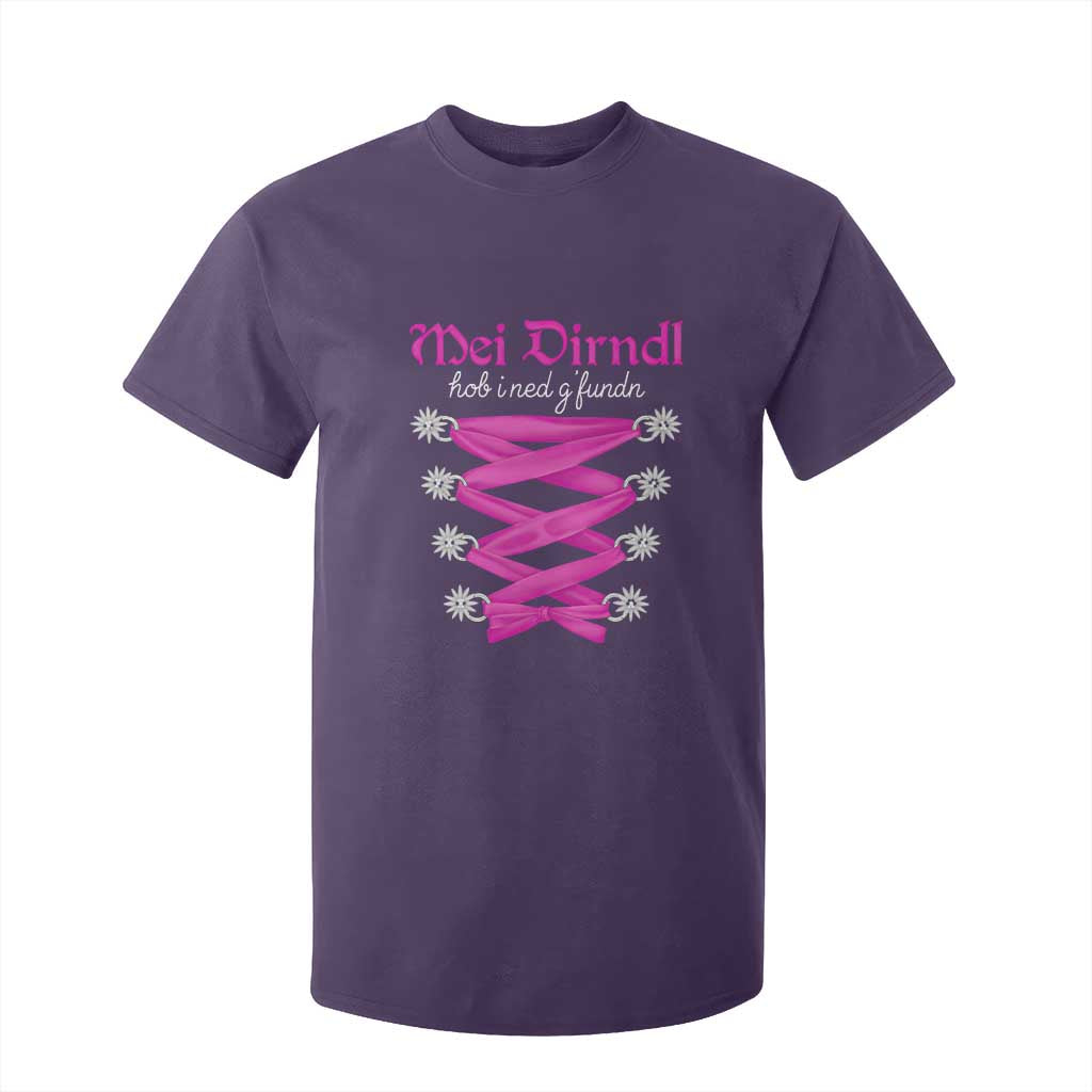 Funny Oktoberfest Corset in Pink T Shirt For Kid I Have Not Found My Dirndl TS02 Purple Print Your Wear