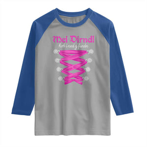 Funny Oktoberfest Corset in Pink Raglan Shirt I Have Not Found My Dirndl TS02 Sport Gray Royal Print Your Wear