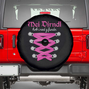 Funny Oktoberfest Corset in Pink Spare Tire Cover I Have Not Found My Dirndl TS02 Black Print Your Wear