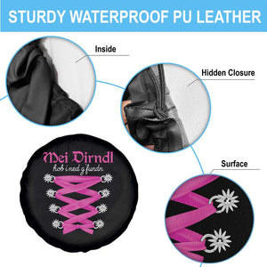 Funny Oktoberfest Corset in Pink Spare Tire Cover I Have Not Found My Dirndl TS02 Print Your Wear