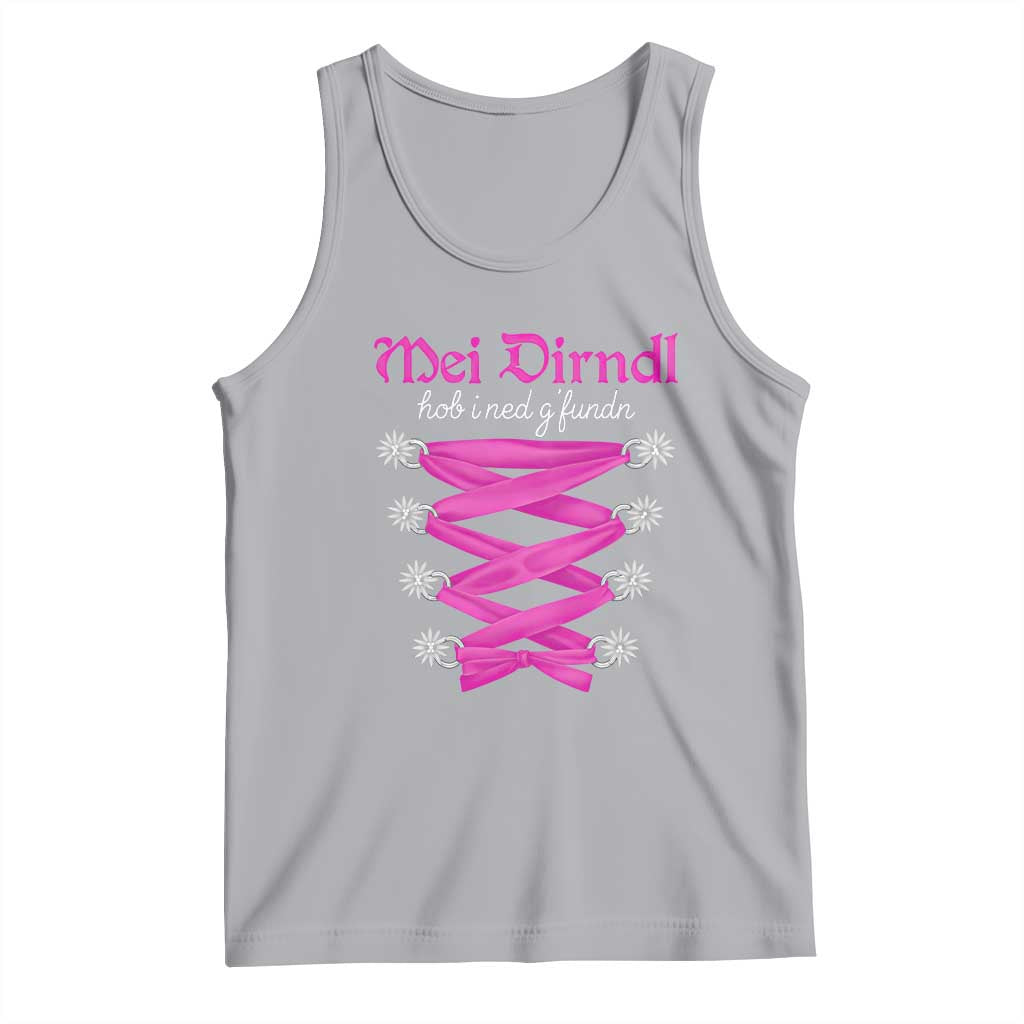 Funny Oktoberfest Corset in Pink Tank Top I Have Not Found My Dirndl TS02 Athletic Heather Print Your Wear