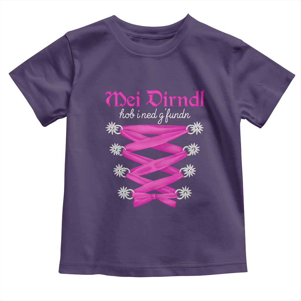 Funny Oktoberfest Corset in Pink Toddler T Shirt I Have Not Found My Dirndl TS02 Purple Print Your Wear
