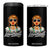 Funny Lausmadl Oktoberfest 4 in 1 Can Cooler Tumbler Bavarian Girl with Braids Sunnies and Sass TS02 One Size: 16 oz Black Print Your Wear