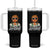 Funny Lausmadl Oktoberfest Tumbler With Handle Bavarian Girl with Braids Sunnies and Sass TS02 One Size: 40 oz Black Print Your Wear