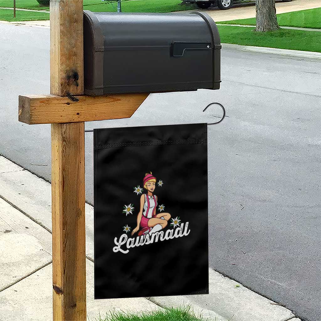 Bavarian Pin Up Girl Lausmadl Garden Flag Oktoberfest Edelweiss Flowers TS02 Print Your Wear