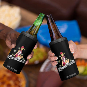 Bavarian Pin Up Girl Lausmadl 4 in 1 Can Cooler Tumbler Oktoberfest Edelweiss Flowers TS02 Print Your Wear