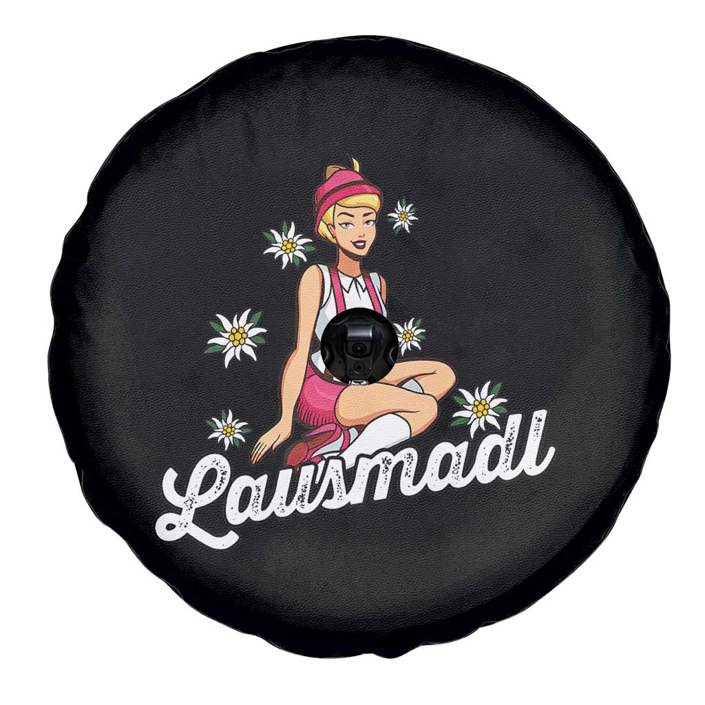 Bavarian Pin Up Girl Lausmadl Spare Tire Cover Oktoberfest Edelweiss Flowers TS02 Print Your Wear