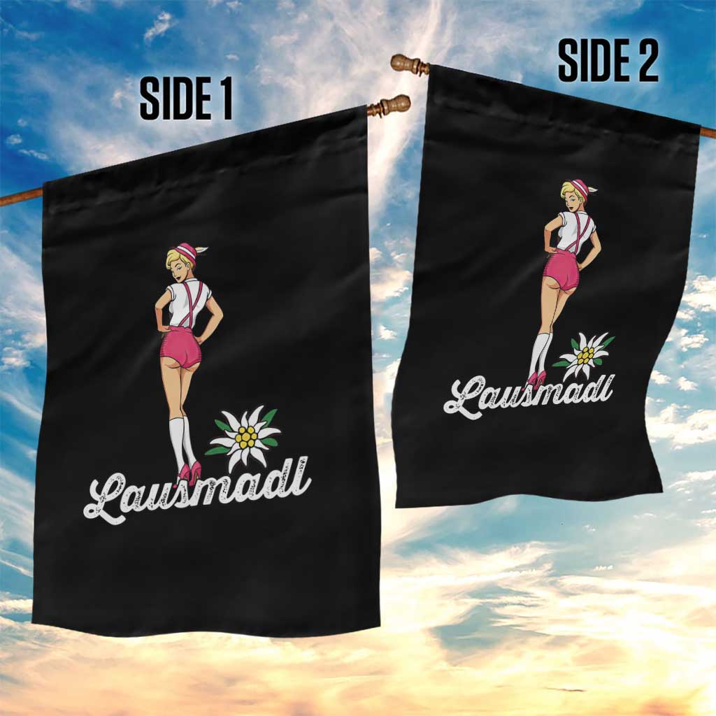 Retro Bavarian Pin Up Girl Lausmadl Garden Flag Oktoberfest Edelweiss Flower TS02 Print Your Wear