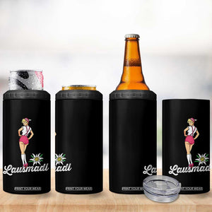 Retro Bavarian Pin Up Girl Lausmadl 4 in 1 Can Cooler Tumbler Oktoberfest Edelweiss Flower TS02 Print Your Wear