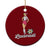 Retro Bavarian Pin Up Girl Lausmadl Ceramic Ornament Oktoberfest Edelweiss Flower TS02 1pc Red Print Your Wear
