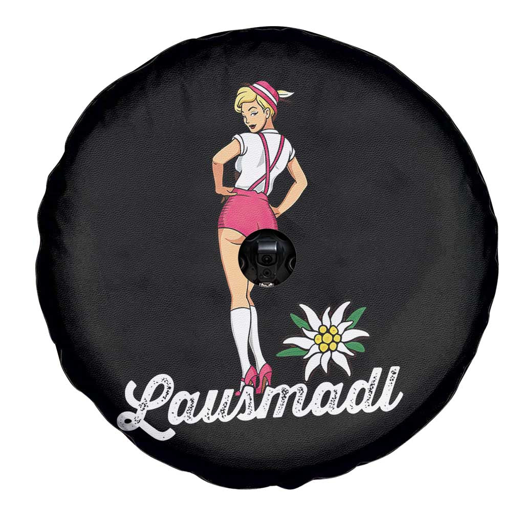 Retro Bavarian Pin Up Girl Lausmadl Spare Tire Cover Oktoberfest Edelweiss Flower TS02 Print Your Wear