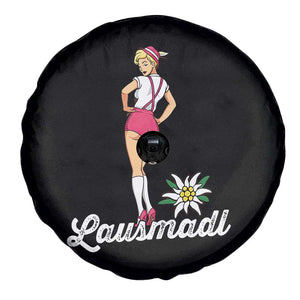 Retro Bavarian Pin Up Girl Lausmadl Spare Tire Cover Oktoberfest Edelweiss Flower TS02 Print Your Wear