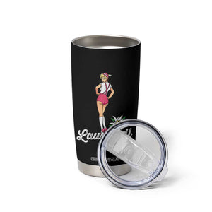 Retro Bavarian Pin Up Girl Lausmadl Tumbler Cup Oktoberfest Edelweiss Flower TS02 Print Your Wear