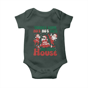 Christmas Santa Baby Onesie Theres Some Hos In This House Funny Xmas TS02 Print Your Wear