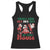 Christmas Santa Racerback Tank Top Theres Some Hos In This House Funny Xmas TS02 Black Print Your Wear