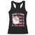 Christmas Pink Santa Racerback Tank Top Theres Some Hos In This House Retro Xmas Vibe TS02 Black Print Your Wear