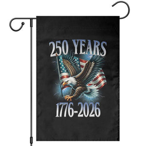 250 Years of American Freedom Garden Flag Bald Eagle USA Flag 1776 to 2026 Patriotic TS02 Black Print Your Wear