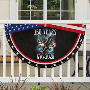 250 Years of American Freedom Patriotic Fan Flag Bald Eagle USA Flag 1776 to 2026 Patriotic
