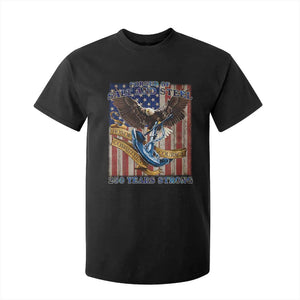 Military Navy 250th Anniversary T Shirt For Kid Forged of Salt and Steel Patriotic Eagle Anchor American Flag TS02 Black Print Your Wear
